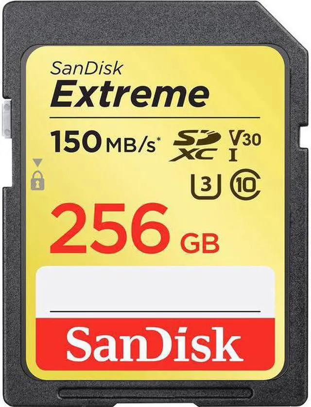Alt view image 3 of 6 - SanDisk 256GB Extreme SDXC V30 UHS-I U3 Memory Card