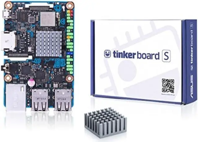 Alt view image 12 of 20 - ASUS Tinker Board S Quad-Core 1.8GHz SoC 2GB RAM 16GB eMMC Storage GB LAN Wi-Fi & GPIO Connectivity Motherboard