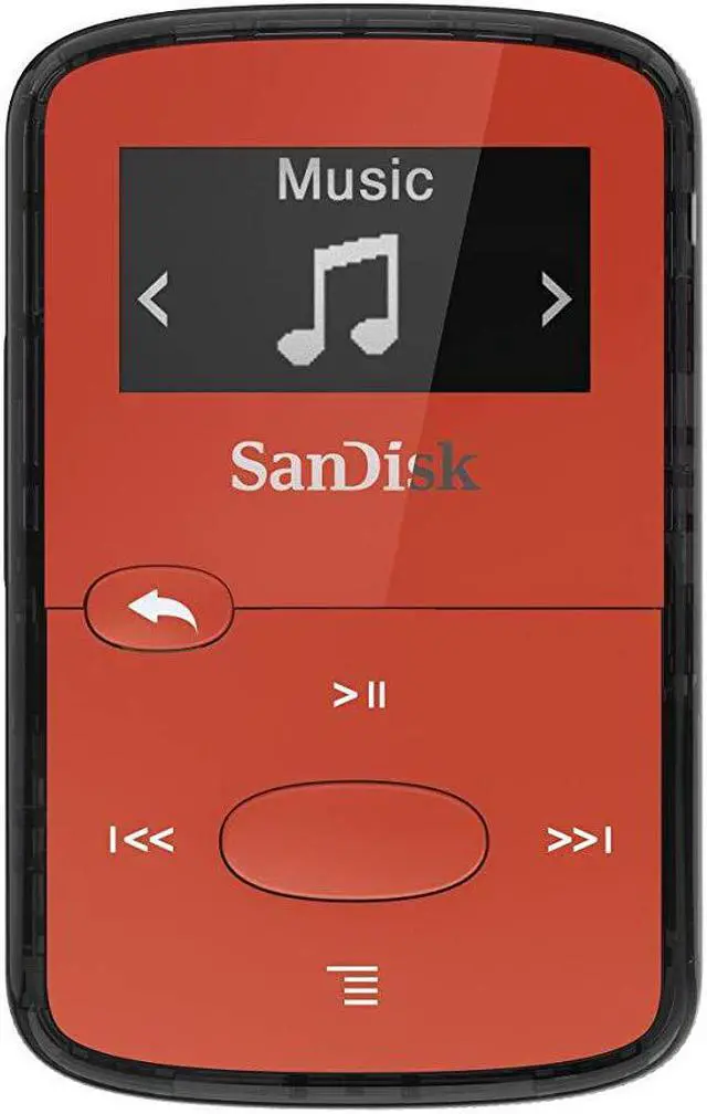 Alt view image 9 of 14 - SanDisk Clip Jam 8GB Flash MP3 Player Red