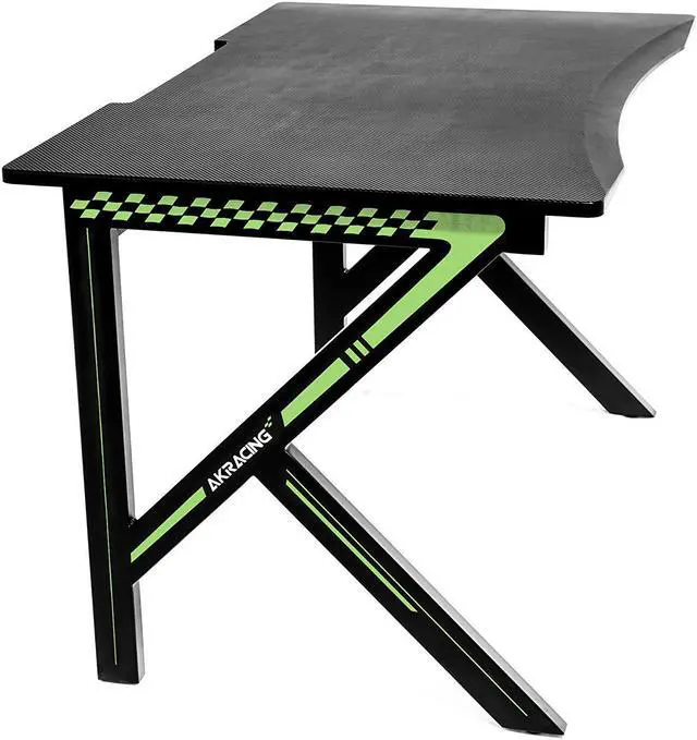 Alt view image 6 of 10 - AKRacing Summit Gaming Desk with XL Mouse Pad - Green (AK-SUMMIT-GN-NA)