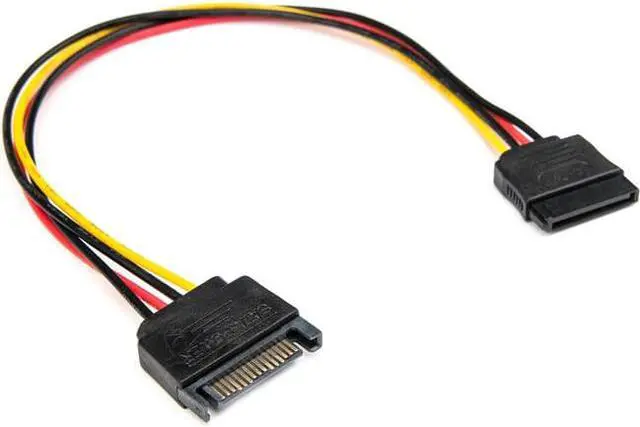 Alt view image 14 of 16 - Rocstor 12in 15 Pin SATA Power Extension Cable