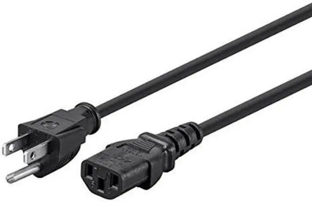 Alt view image 10 of 10 - Monoprice 10ft 18AWG Power Cord Cable w/ 3 Conductor PC Power Connector Socket, 10A (NEMA 5-15P to IEC-320-C13)