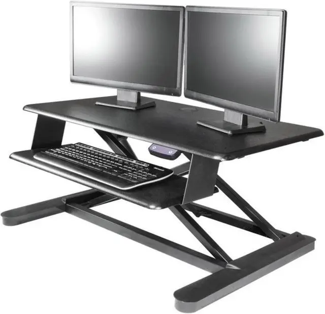 Alt view image 5 of 12 - Kantek Electric Sit to Stand Workstation (STS965)