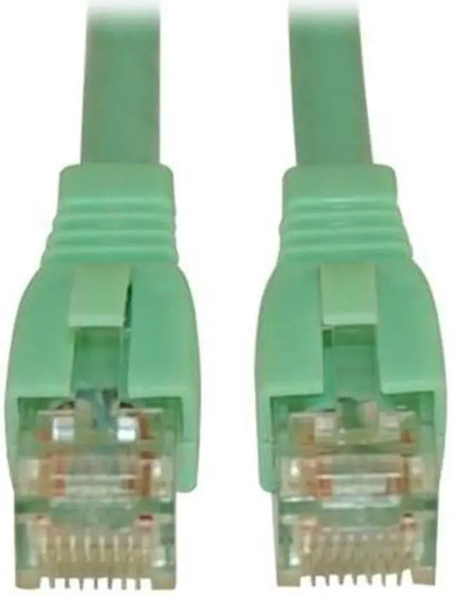 Alt view image 2 of 11 - TRIPP LITE N261-010-AQ 10 ft. Cat 6A Aqua Augmented Cat6 (Cat6a) Snagless 10G Certified Patch Cable, (RJ45 M/M) - Aqua