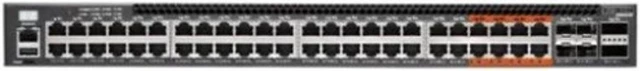 Alt view image 2 of 4 - AS4610-54P 48 port 10/100/1000Base-T Switch with 48 PoE+ ports,1-8 port support up to 60W Ultra POE, 4 10G SFP+ and 2 20G QSFP uplink slots, Helix4 Chipset, dual AC PSUs, 920W PSU X 2 installed