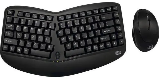 Alt view image 7 of 15 - ADESSO WKB-1150CB WRLS ERGO KEYBOARD & MOUSE