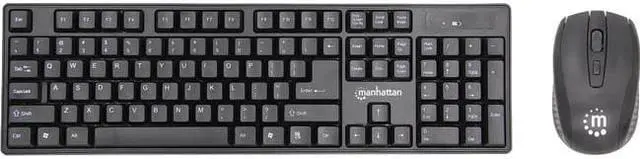 Alt view image 10 of 11 - Manhattan Wireless Keyboard and Optical Mouse Set 178990