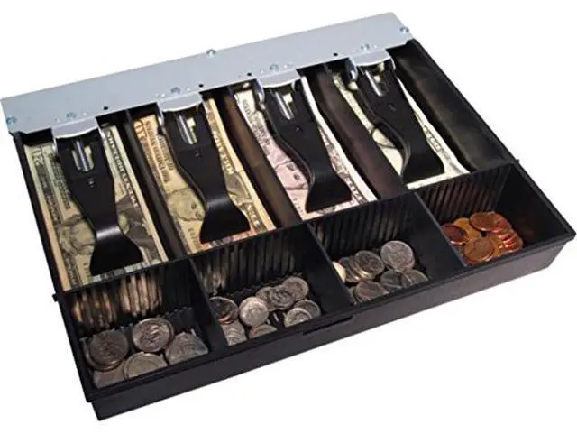 Alt view image 3 of 3 - APG Cash Drawer VPK-15B-27-BX 4x4 replacement till for 13x13 Vasario Cash Drawer,US Till
