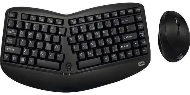 Alt view image 13 of 15 - ADESSO WKB-1150CB WRLS ERGO KEYBOARD & MOUSE