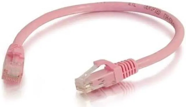 Main image of C2G 04044 Cat6 Cable - Snagless Unshielded Ethernet Network Patch Cable, Pink (2 Feet, 0.60 Meters)