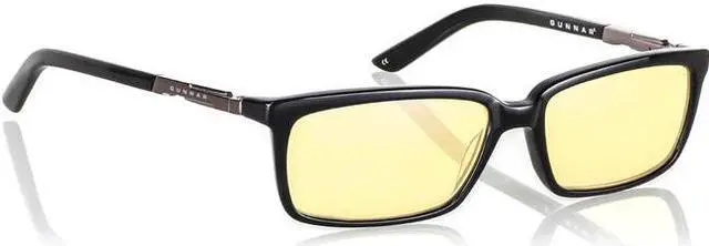 Alt view image 8 of 8 - Gunnar Haus, Precision Computer Glasses with Gunnar Focus, Onyx Frames, Amber Lens, 65% Blue Light and 100% UV Protection, HAU-00101