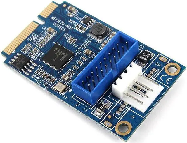Main image of MINI PCI-E to USB3.0 Adapter Card Mini PCIE to 20Pin/19Pin Expansion Card
