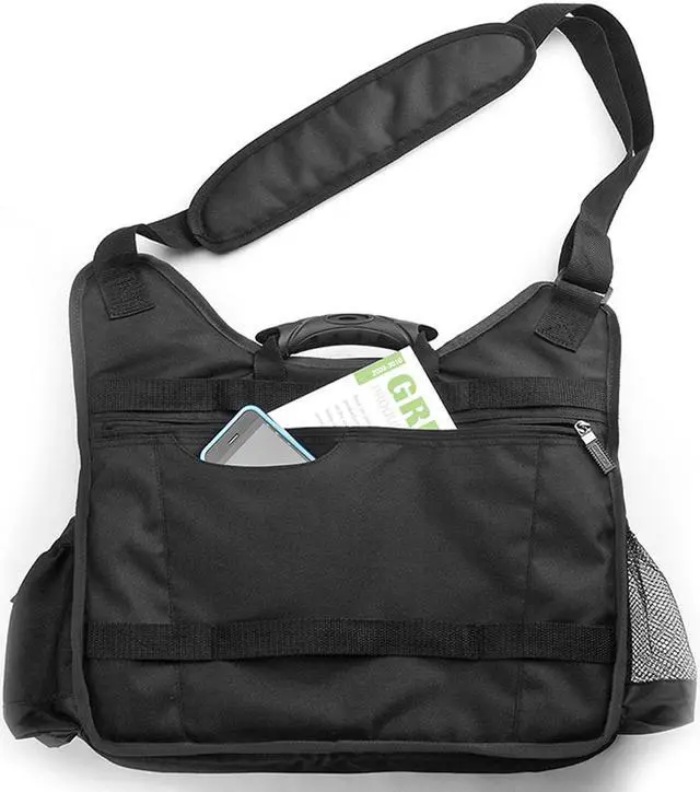 Alt view image 2 of 7 - Sweda Heavy Duty Rugged 14" Laptop Shoulder Messenger Bag Case