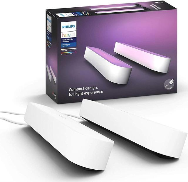 Alt view image 8 of 11 - Philips Hue Play Ambiance Smart LED Bar Light, 2-Pack (Works with Amazon Alexa, Apple Homekit & Google Home) - White