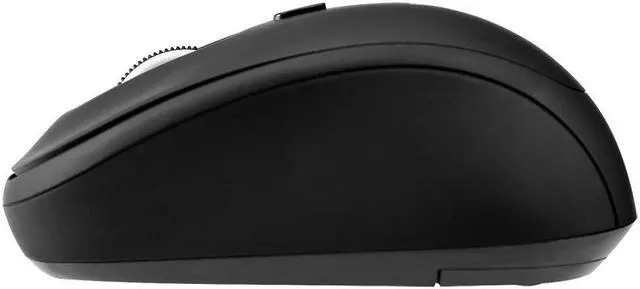 Alt view image 3 of 11 - V7 MW100-1E Black 4 Buttons Tilt Wheel USB RF Wireless Optical 1600 dpi 1600 DPI Ambidextrous Mouse