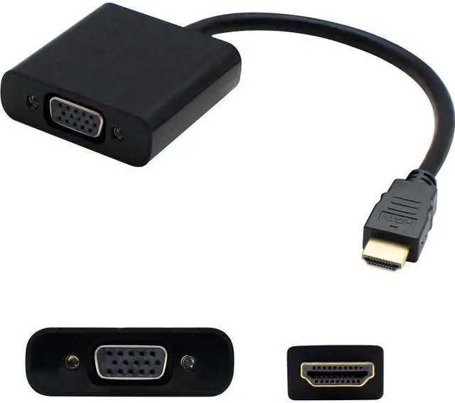 Alt view image 5 of 12 - 5PK HDMI 1.3 Male to VGA Female Black Active Adapters For Resolution Up to 1920x1200 (WUXGA) - 100%