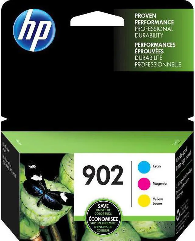 Alt view image 7 of 20 - HP 902 3-pack Cyan/Magenta/Yellow Original Ink Cartridges, Per cartridge: ~315
