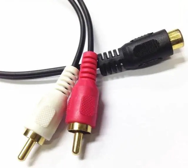 Alt view image 2 of 3 - RCA Video/Audio Splitter (1 RCA Female to 2 RCA Male)0.25m
