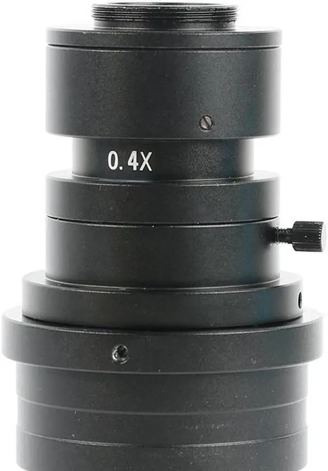 Alt view image 2 of 6 - 10X-200X Zoom WD100 Continuously Variable 0.7X-5X Adjustable Magnification FHD C-mount Lens For HDMI VGA USB Microscope Camera