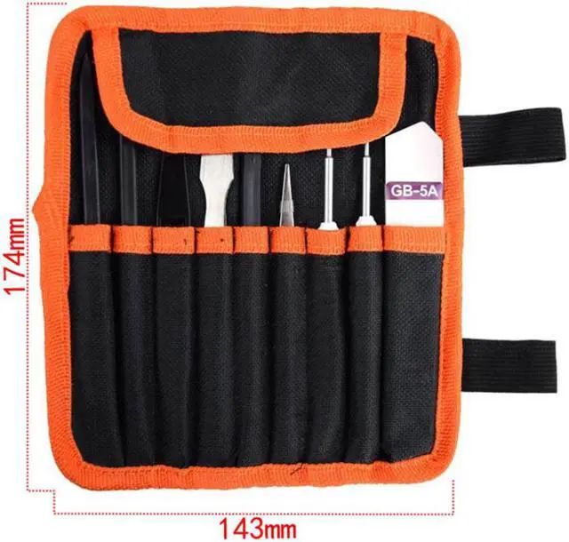 Alt view image 4 of 7 - 9 in 1 Repairing Tool Kit repair pry kits Cell Phone LCD opening tools Set Disassemble Tablet watches TV Screwdriver With Bag