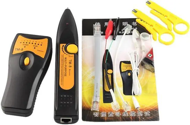 Alt view image 3 of 4 - TM-8 RJ11 RJ45 Cat5 Cat6 Telephone LAN Network Cable Tester Detector Wire Tracker Tracer Toner Ethernet Line Finder