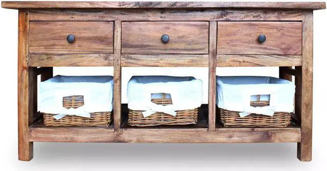 Alt view image 3 of 13 - vidaXL Sideboard Buffet Console Cabinet with Storage Recycled Teak and Steel