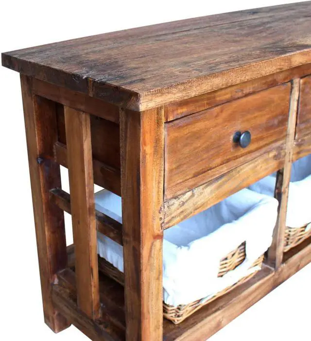 Alt view image 4 of 13 - vidaXL Sideboard Buffet Console Cabinet with Storage Recycled Teak and Steel