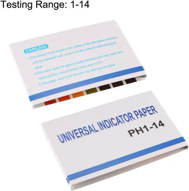 Alt view image 3 of 3 - PH Test Strips 1-14 Indicator Paper Lab Litmus Tester 80in1 Kit for Water Food Pool Aquarium Testing Alkaline Acid