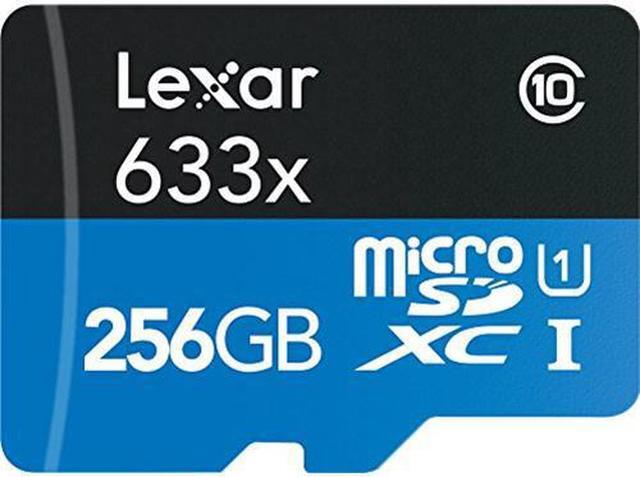 Alt view image 3 of 3 - Lexar High-Performance 633x 256GB microSDXC Flash Memory Model LSDMI256BBNL633A