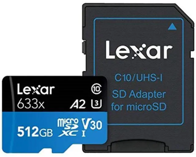 Alt view image 5 of 20 - Lexar High-Performance 633x 512GB microSDXC Flash Card Model LSDMI512BBNL633A