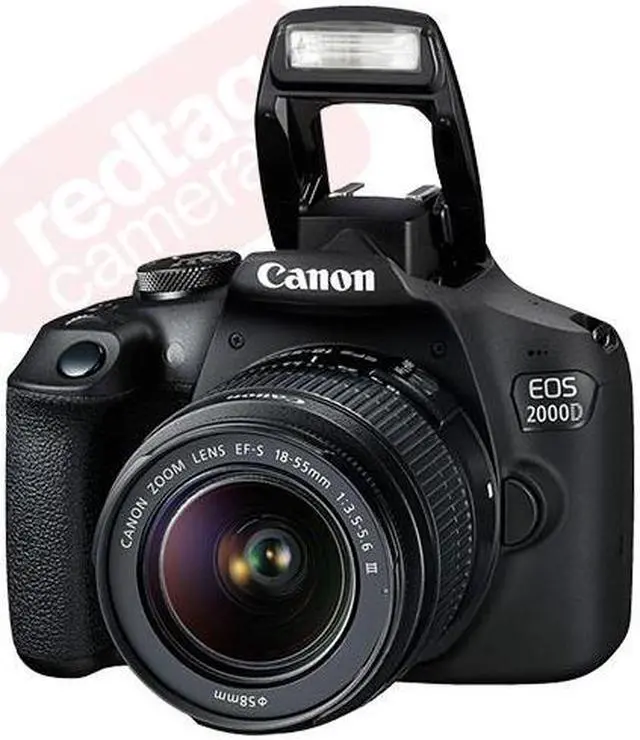 Alt view image 3 of 13 - Canon EOS 2000D 24.1MP Digital SLR Camera with EF-S 18-55mm f/3.5-5.6 Lens