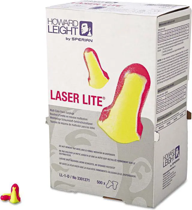 Alt view image 5 of 5 - Howard Leight by Honeywell LL-1 D Laser Lite Single-Use Earplugs Cordless 32NRR