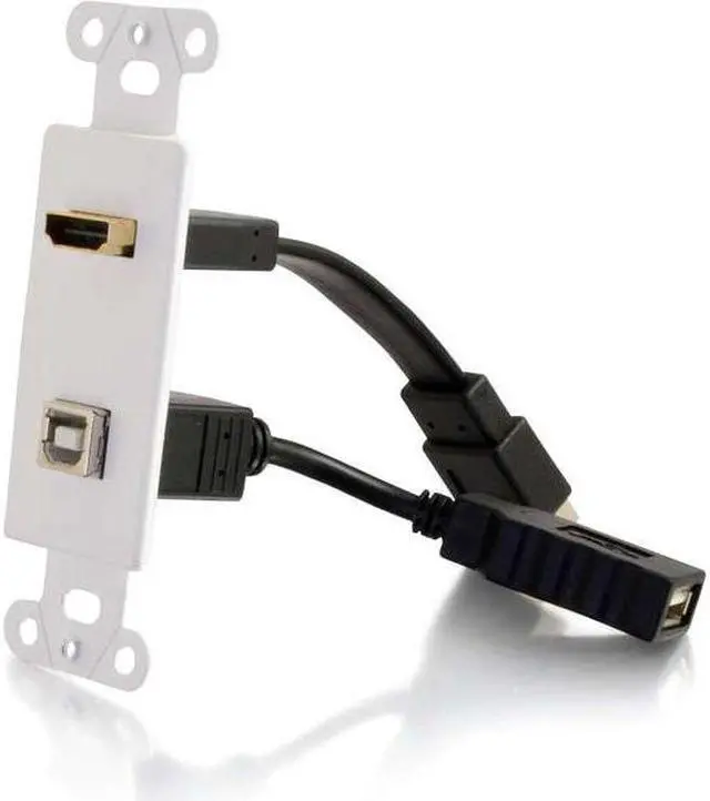 Alt view image 5 of 7 - DECORA WALL PLATE HDMI/USB