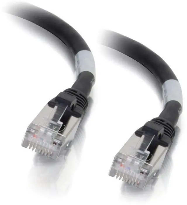 Alt view image 2 of 4 - C2G 00707 Cat6a Cable - Snagless Shielded Ethernet Network Patch Cable, Black (2 Feet, 0.60 Meters)