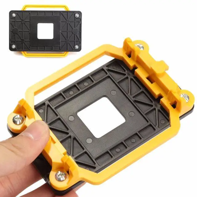 Alt view image 4 of 6 - Plastic CPU Cooler Cooling Retention Fan Bracket Mount For AMD Socket AM3 AM3+ AM2 AM2+ 940 CPU's Motherboards 11x8cm Light