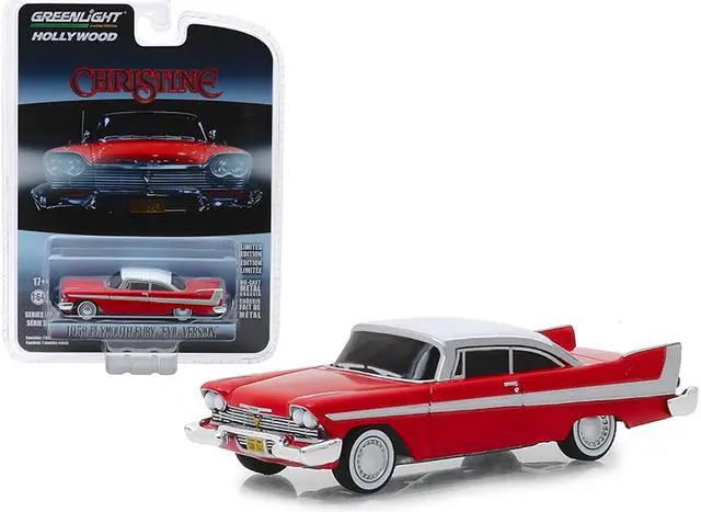 Main image of 1958 Plymouth Fury Red with White Top "Evil Version" "Christine" (1983) Movie 1/64 Diecast Model Car by Greenlight