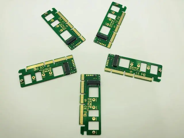 Main image of 5PCS M.2 NGFF NVME AHCI SSD to PCI E PCI Express 3.0 x4 x16 Riser Card Adapter M key Connector for XP941 SM951 PM951 A110 M2 SSD