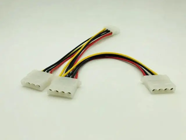 Alt view image 5 of 6 - 4Pin Power Cable 4Pin Molex Male to 3 Port Molex IDE Female Power Supply Splitter Adapter Computer 4Pin IDE Power Cord