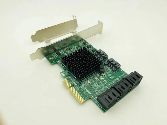 Alt view image 2 of 6 - Mainboard CPU Graphics Card Extention Cables PCI-E 1X to 16X Extender Riser Card SATA 4P Power Cable 4P Adapter Cable