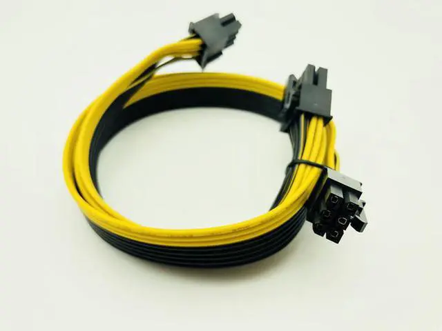 Alt view image 4 of 6 - 10Pcs Modular PSU Power Supply Cables PCI e Molex 6pin to 2 PCI e 8 pin 6+2pin PCI Express Internal Splitter Ribbon Miner Cable