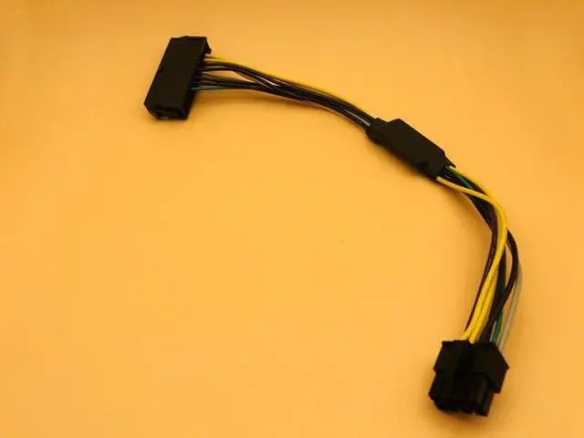 Alt view image 4 of 6 - ATX 24Pin Female to for DELL Optiplex 3020 7020 9020 T1700 Server Motherboard 8Pin Male Adapter Power Cable Cord 30cm 18AWG