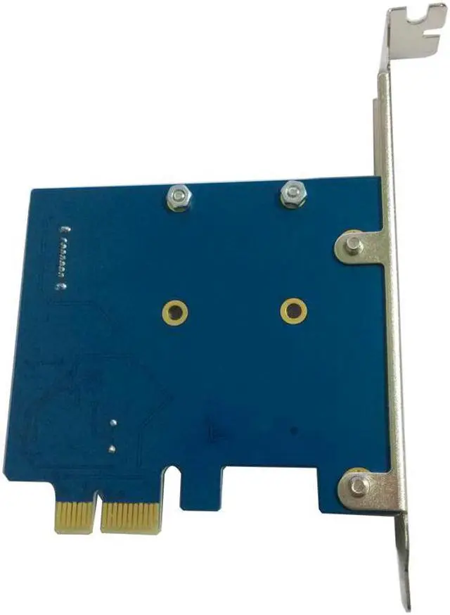 Alt view image 4 of 5 - PCI E PCIe to mSATA SSD And SATA 3.0 Combo Extender Adapter Card 6Gbps SATA3 PCI E to SATAIII Card Raiser MSATA PCIE Adapter NEW