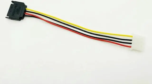Alt view image 2 of 6 - 5PCS 20cm SATA 15Pin to 4Pin Power Cable Serial ATA 15pin Male to Molex IDE 4pin Female Power Supply Cable for BTC Miner Mining