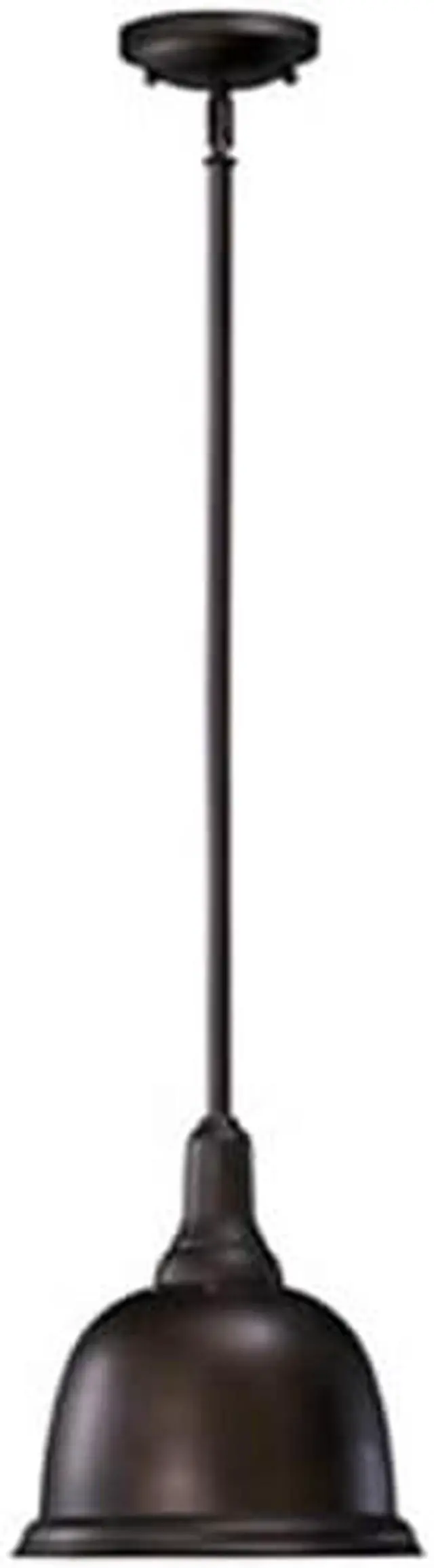 Alt view image 2 of 3 - Quorum 1 Light Pendant, Oiled Bronze - 802-10-86