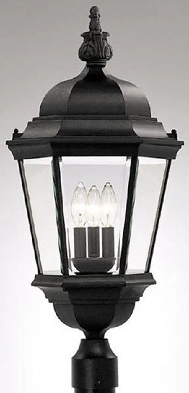 Alt view image 4 of 6 - Designers Fountain 2956-BK Post Lights, Outdoor Lighting, Black