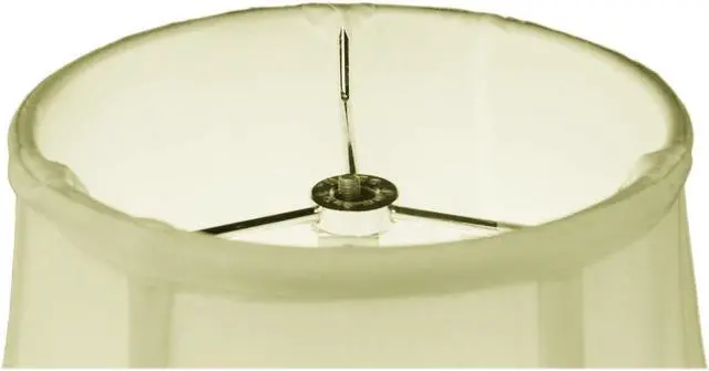 Alt view image 3 of 3 - 7x14x11 Egg Shell Shantung Bell Lampshade