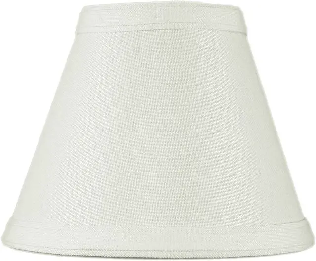 Alt view image 2 of 2 - 3x6x5 Hard Back Empire Candle Clip Lamp Shade Light Oatmeal