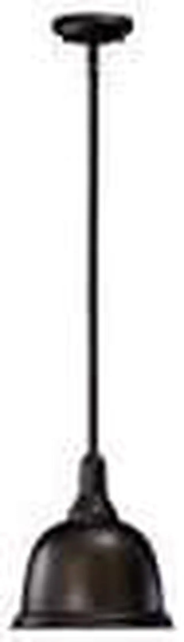 Alt view image 3 of 3 - Quorum 1 Light Pendant, Oiled Bronze - 802-10-86