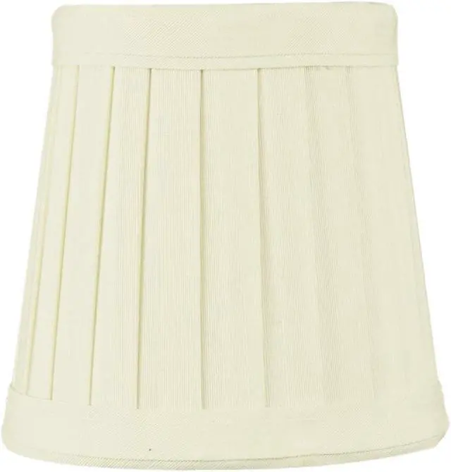Main image of 3x4x4 Egg Shell Pleated Clip-on Candelabra Lampshade