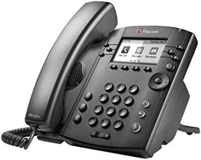 Alt view image 4 of 9 - Polycom VVX 301 (2200-48350-019) Skype for Business Media Phones, PoE